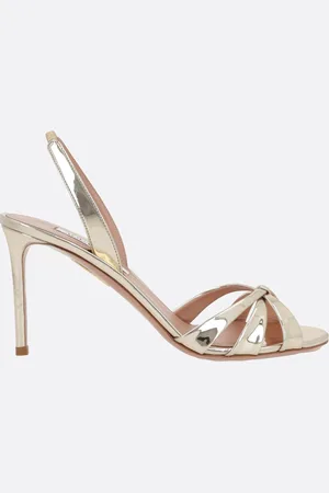 Aquazzura Tati Sandals In Laminated Synthetic Leather