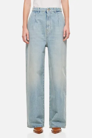 Loulou Studio Attu Wide Leg Denim Pants
