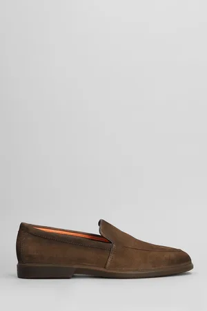 santoni Malibu Loafers In Suede