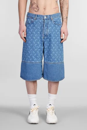 Marine Serre Shorts In Denim