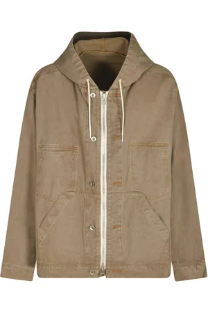 SACAI Zipped Denim Hoodie
