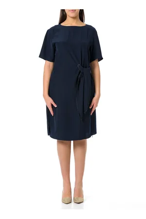 Emporio Armani Crewneck Side Tie Mini Dress