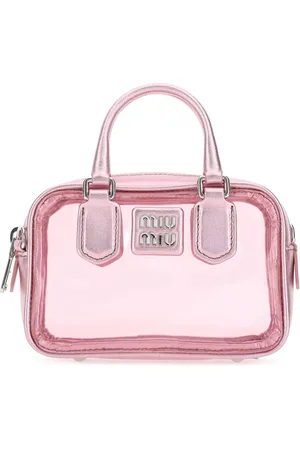 Miu Miu Pink Leather And Pvc Mini Handbag