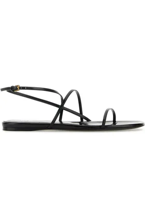 Khaite Leather Loop Sandals