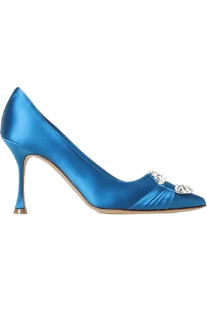 Manolo Blahnik Maida 090 Satin Pumps