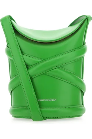 Alexander McQueen Grass Green The Curve Bucket Hat
