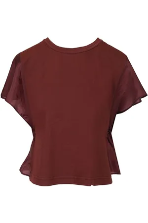 FORTE FORTE Forte_Forte Organic Cotton Jersey T-shirt Satin Details