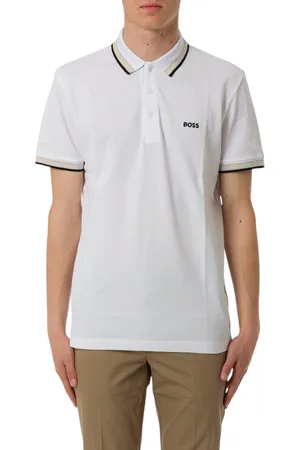 HUGO BOSS Logo Embroidered Short-sleeved Polo Shirt