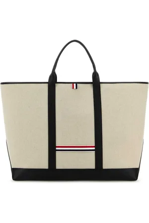 Thom Browne Sand Canvas Travel Bag