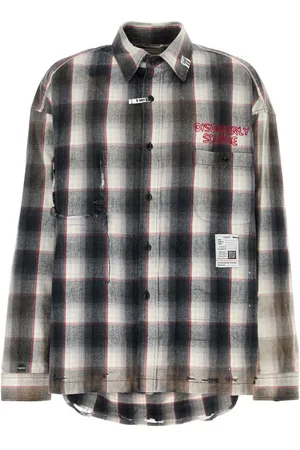MIHARA YASUHIRO Embroidered Flannel Shirt