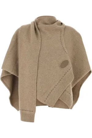 Fendi Cappuccino Cashmere Poncho
