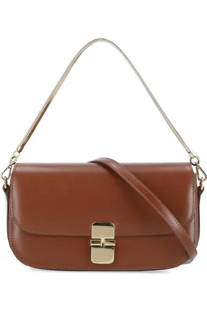A.P.C. A. P.C. Grace Leather Clutch Bag