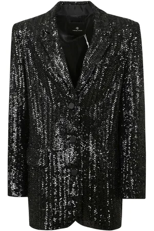 ANINE BING Sara Sequin Embellished Blazer