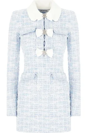 Self-Portrait Embroidered Viscose Blend Dress