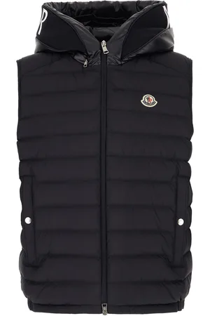 Moncler Midnight Blue Polyester Bourget Sleeveless Down Jacket