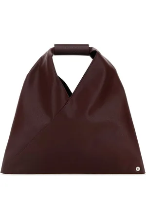 Maison Margiela Burgundy Synthetic Leather Japanese Handbag