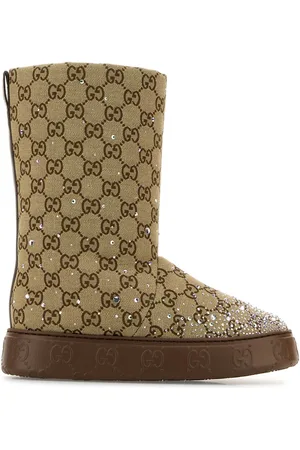 Gucci Gg Supreme Fabric Ankle Boots