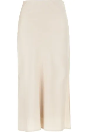 Brunello Cucinelli Sand Acetate Blend Skirt