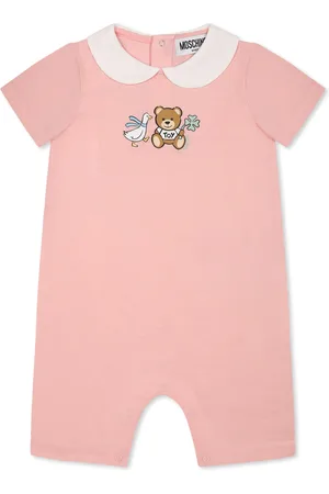 Moschino Romper For Baby Girl With Teddy Bear