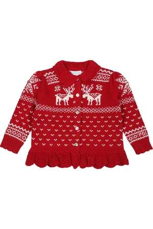 Ralph Lauren Cardigan For Baby Girl With Reindeer