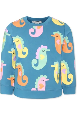 Stella McCartney Sweatshirt For Girl With Seahorses