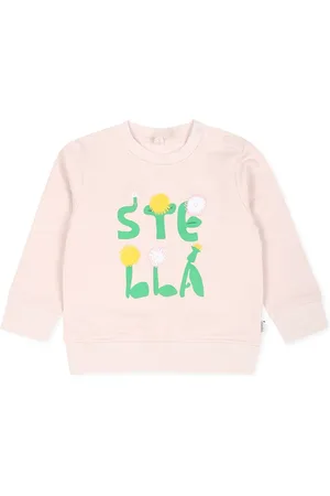 Stella McCartney Sweatshirt For Baby Girl With Flowers And Logo