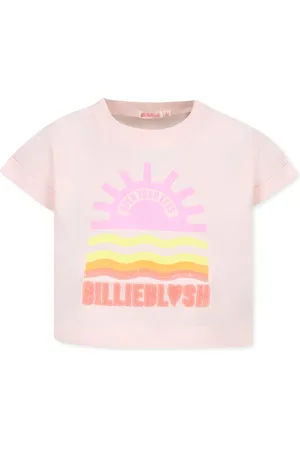 Billieblush Crop T-shirt For Girl With Sun