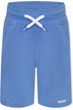 HUGO BOSS Light Blue Shorts For Boy With Logo