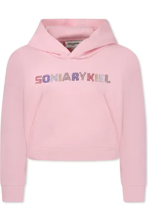 Sonia Rykiel Enfant Crop Sweatshirt For Girl With Logo