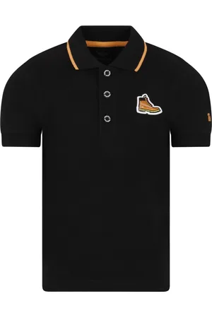Timberland Polo Shirt For Boy With Patch Logo