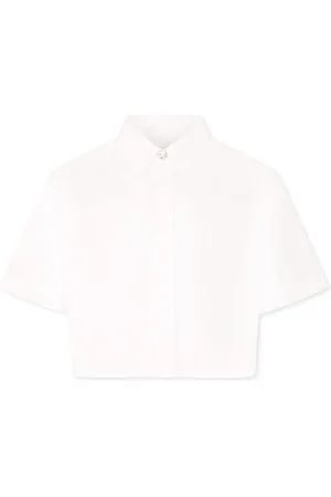 Dondup Cropped Shirt For Girl With Logo