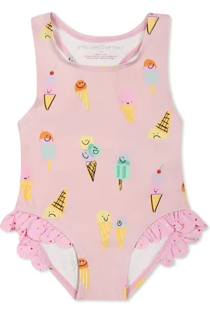 Stella McCartney Swimsuit For Baby Girl With Ice Cream