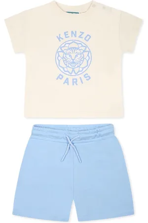 Kenzo Blue Suit For Baby Boy With Lucky Tiger