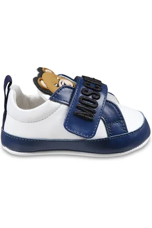 Moschino Blue Sneakers For Baby Boy With Teddy Bear