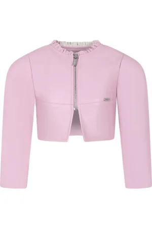 MONNALISA Faux Leather Jacket For Girl