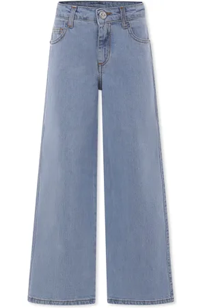 John Richmond Light Blu Jeans For Girl With Logo