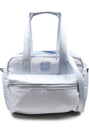 HUGO BOSS Light Blue Changing Bag For Baby Boy With Logo