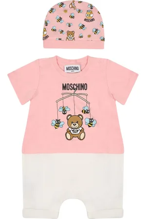 Moschino Set For Baby Girl With Teeddy Bear And Logo
