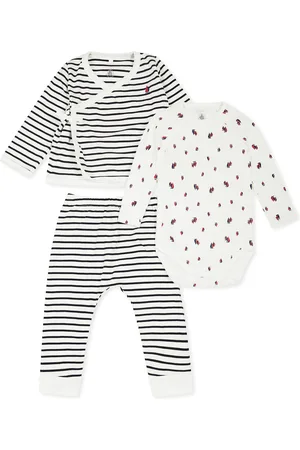 Petit Bateau Newborn Suit For Baby Boy With Sailboat