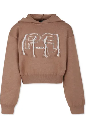 Pinko Crop Sweat For Girl With Logo
