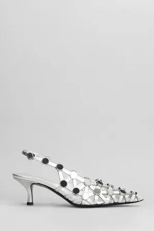 The Attico Grid Pumps In Leather