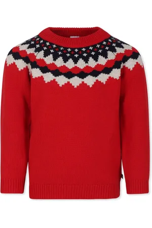 Petit Bateau Sweater For Boy With Jaquard Pattern