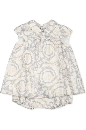 VERSACE Dress For Baby Girl With Barocco Print