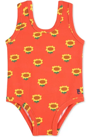Bobo Choses Swimsuit For Baby Girl With Sunflowers