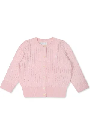 Ralph Lauren Cardigan For Babygirl With Iconic Pony
