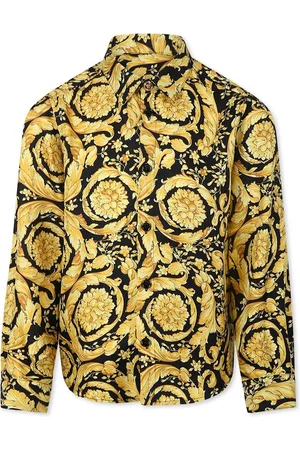 VERSACE Shirt For Kids With Baroque Print