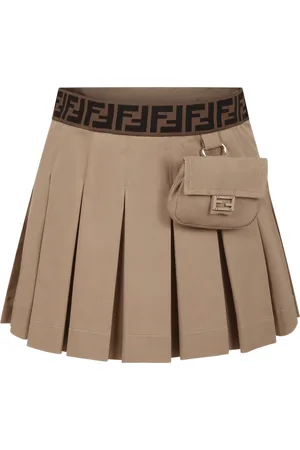 Fendi Casual Skirt For Girls With Baguette And Ff Logo