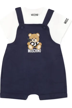 Moschino Dungarees For Baby Boy With Teddy Bear