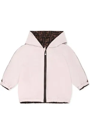 Fendi Windbreaker Jacket For Baby Girl With Ff