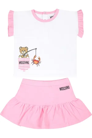 Moschino Suit For Baby Girl With Teddy Bear
